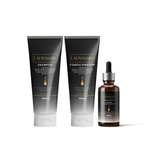 Kit Bisnaga Shampoo + Condicionador + Sérum LadyAssis