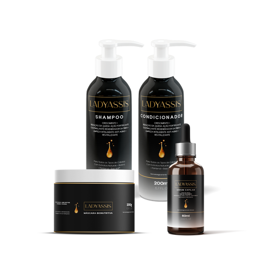 Kit Shampoo + Condicionador + Máscara + Sérum LadyAssis